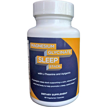 Shining Solace Magnesium Glycinate Sleep Stack with 200 mg L-Theanine, 50 mg Apigenin, 175 mg of Elemental Magnesium Glycinate | Sleep Support Magnesium Supplement | Made in USA Shining SolaceAu supplements