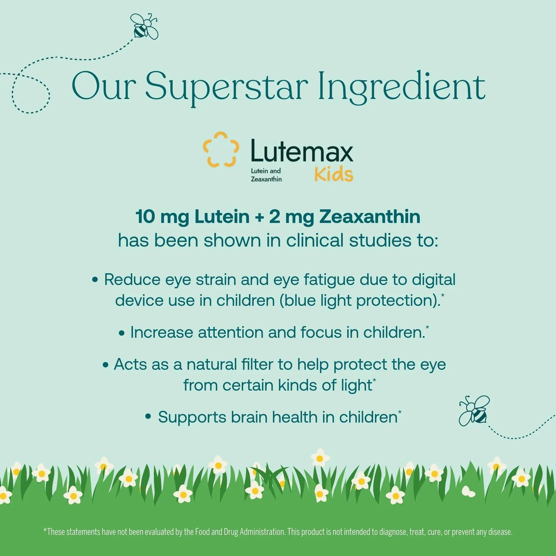 True Grace True Littles Daily Kids Multi - 120 Pectin Gummies - Immune, Cognitive, Bone & Eye Support - Clinically Studied Lutemax Kids Lutein True GraceAu supplements