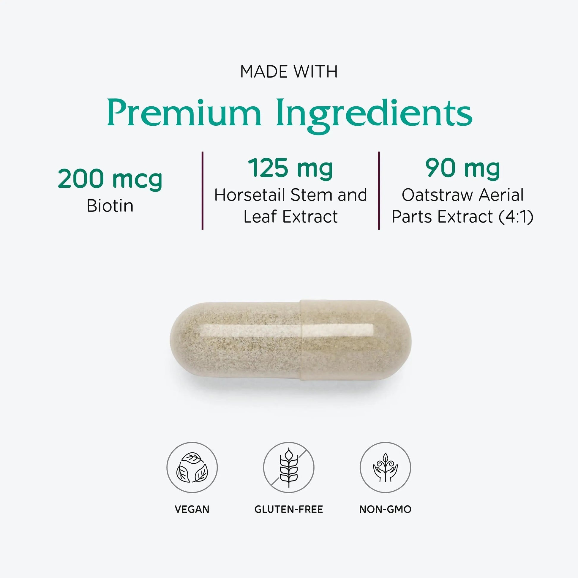 Vitanica, Luminous, Hair, Skin and Nail Support, Vegan, 60 Capsules VitanicaAu supplements