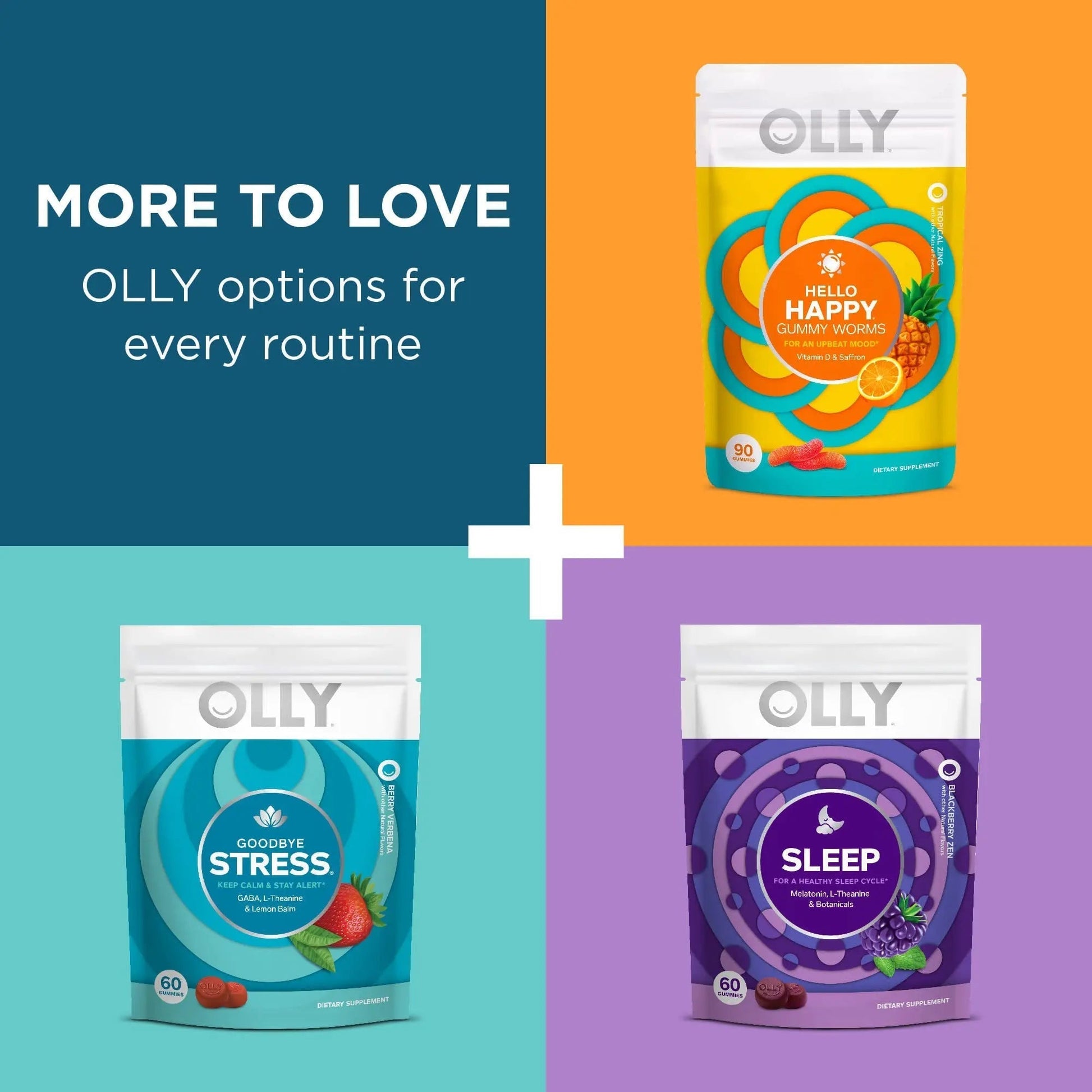 OLLY Joy Jar Gift, Easy Refillable Glass Bottle Vitamin Container, Holds Up to 120 Vitamin Gummies OLLYAu supplements