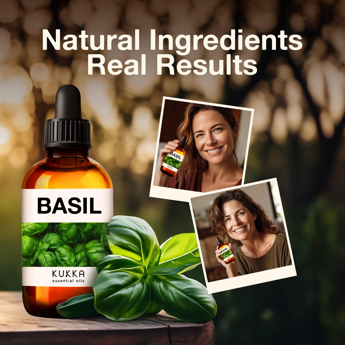 Kukka Basil Essential Oil for Diffusers - Basil Essential Oil for Skin - Basil Oil for Aromatherapy, Skin, Fragrance KUKKA essential oilsAu supplements