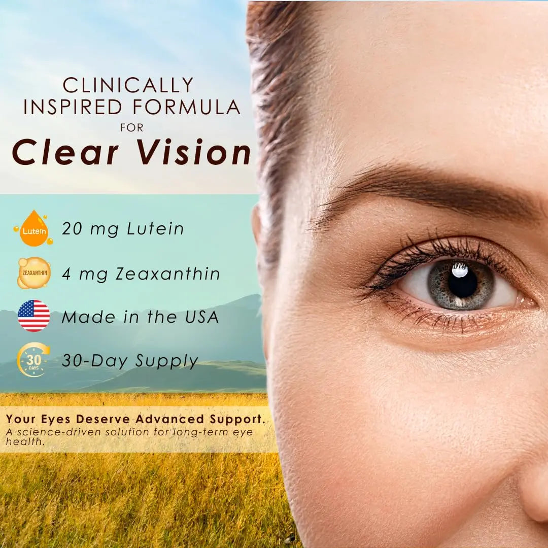 Clearsight AREDS Advanced+ Eye Health Vitamins | Lutein, Zeaxanthin, Vitamin E, Vitamin C | Blue Light & Vision Support | Eye Vitamins for Macular Health Clearsightnz supplements