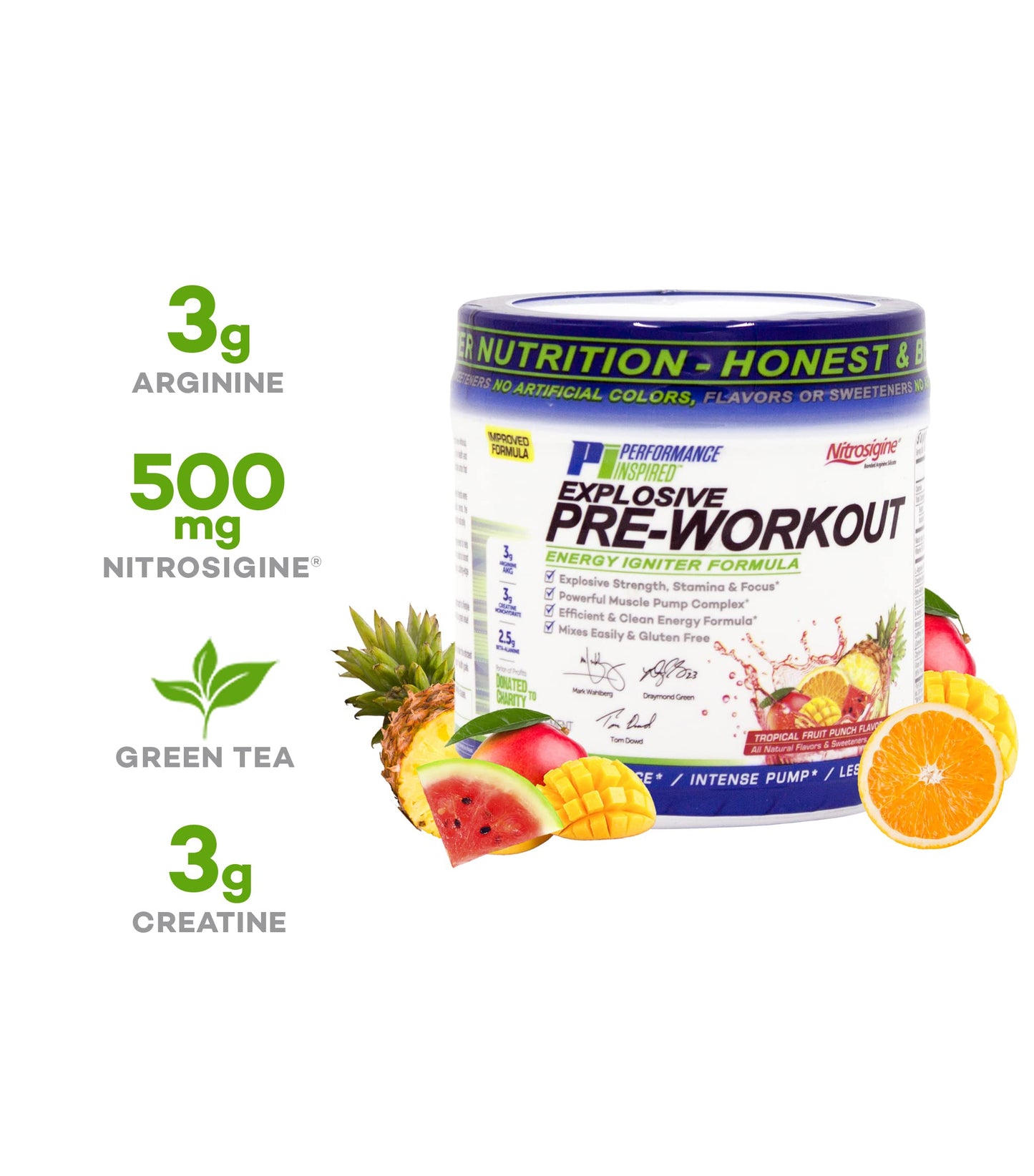 Performance Inspired Nutrition PreWorkout Powder - All Natural - G-Free & Vegan Formula PERFORMANCE INSPIREDUS supplements