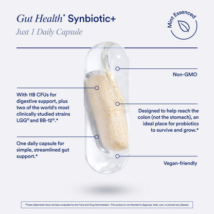 Ritual Synbiotic+ Probiotic, Prebiotic, Postbiotic, 3-in-1 Supplement for Gut Health and Digestive Support, Regularity, Bloat, Immune, Vegan Delayed-Released Daily Capsule, Women and Men, 30 Day RitualUS supplements