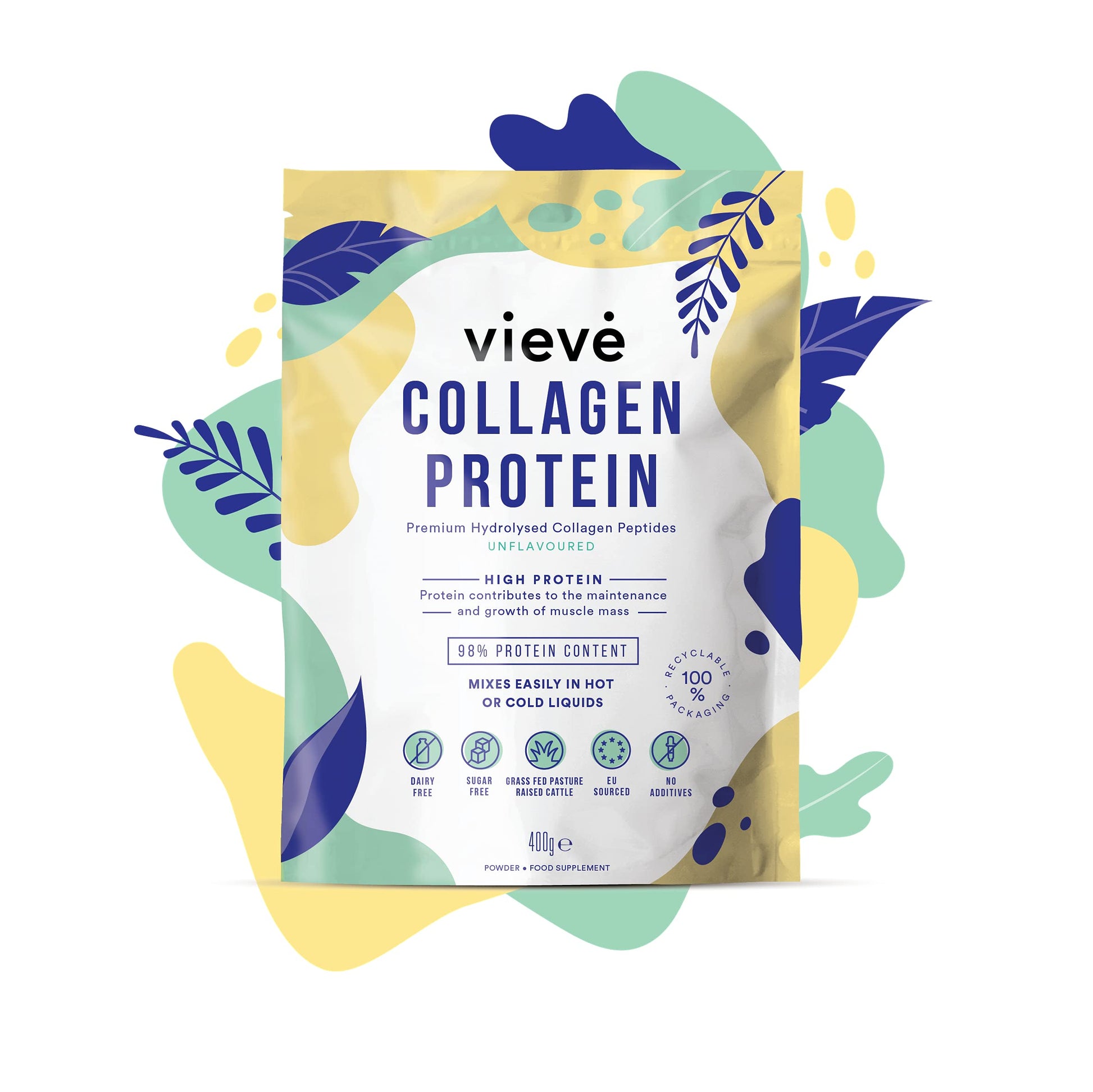 Vieve Collagen Protein Powder - Hydrolysed Bovine Peptides - Diet Support Supplement for Skin, Hair, Nail VieveAu supplements