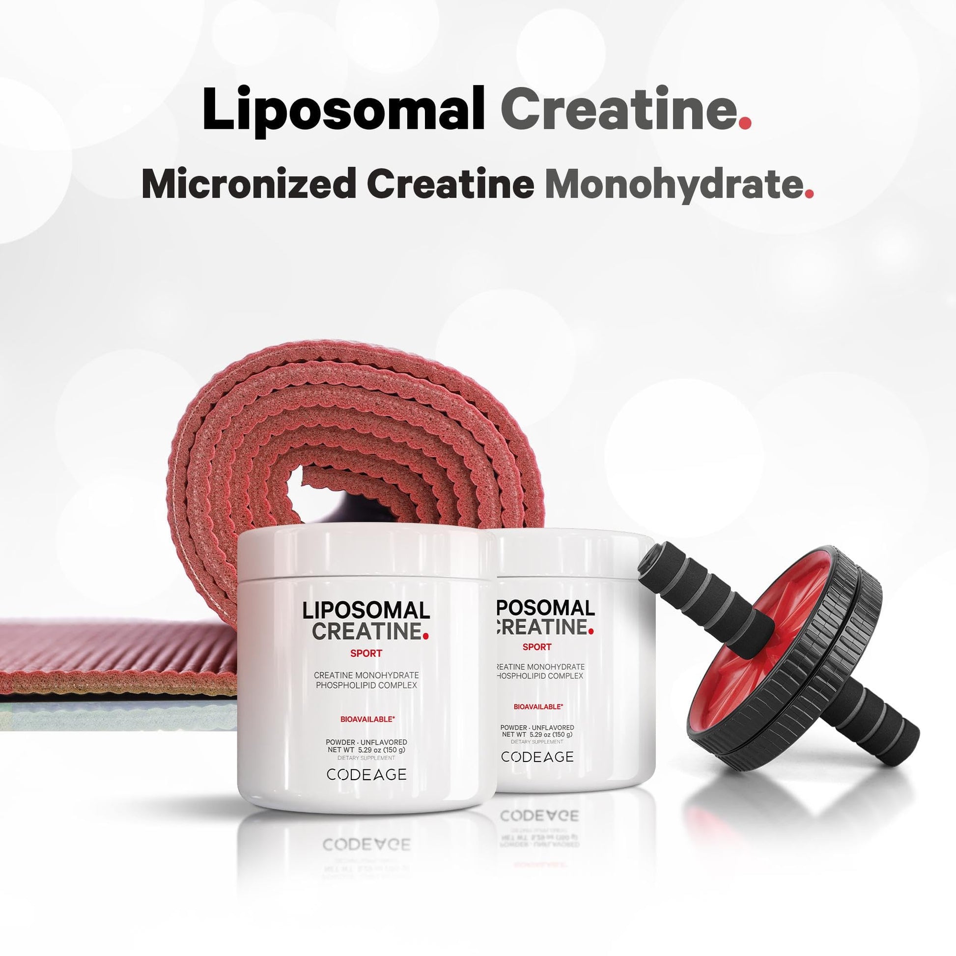 Codeage Liposomal Creatine Powder Supplement, Pure Creatine Monohydrate 5000mg, Pre Workout & Post Workouts - Unflavored Creatine, Micronized Creatine Powder - Creatinine for Sports - 30 Servings CodeageAu supplements