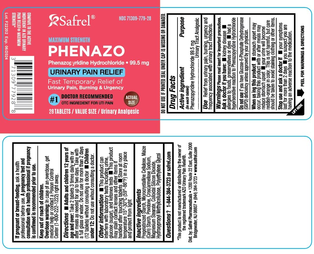 Safrel Urinary Pain Relief | UTI Relief | Fast Acting | Bladder Discomfort & Pain Relief | Phenazopyridine Hydrochloride 99.5mg (28 Count) SafrelAu supplements