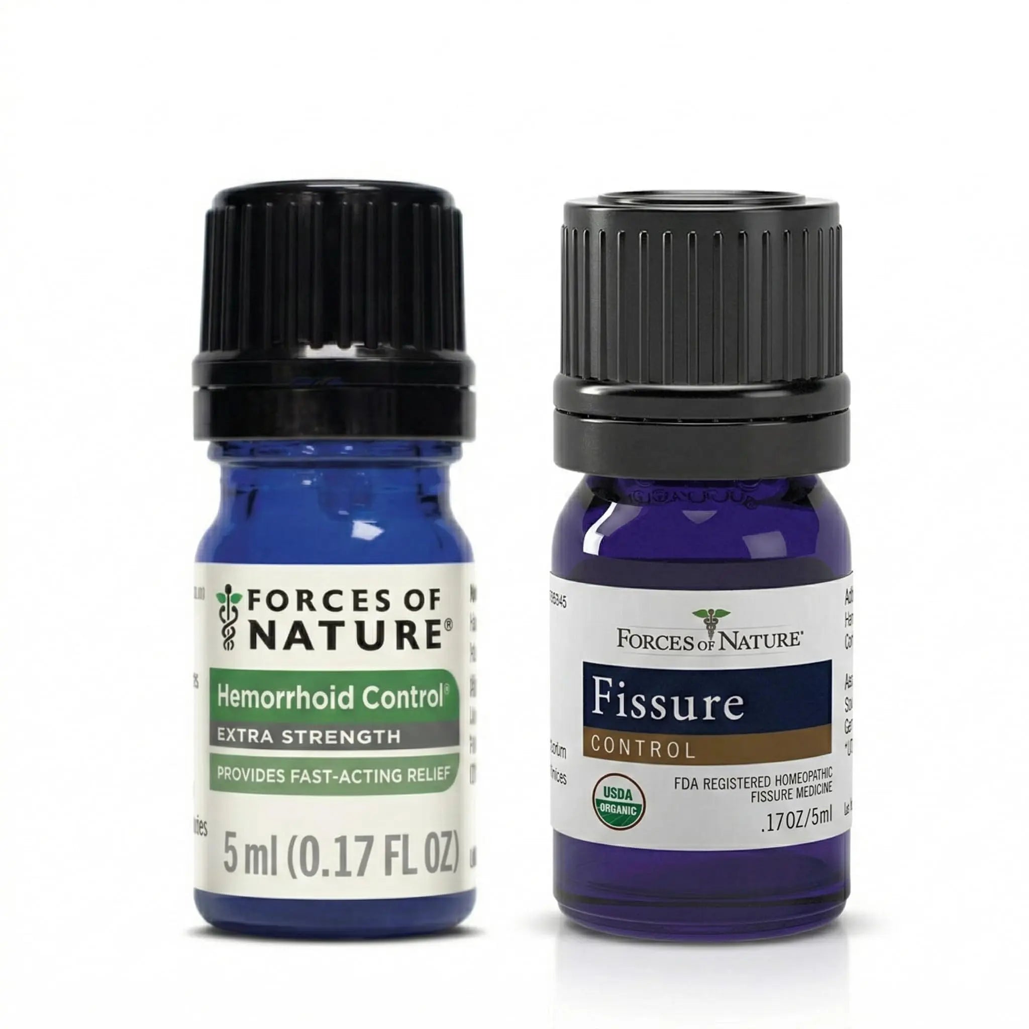 Forces of Nature Hemorrhoid Control Extra Strength (5ml) + Organic Fissure Care (5ml) | Virtual Bundle Forces of NatureAu supplements