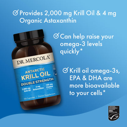 Dr. Mercola Krill Oil Double Strength, 90 Servings (270 Capsules), Dietary Supplement Dr. MercolaUS supplements