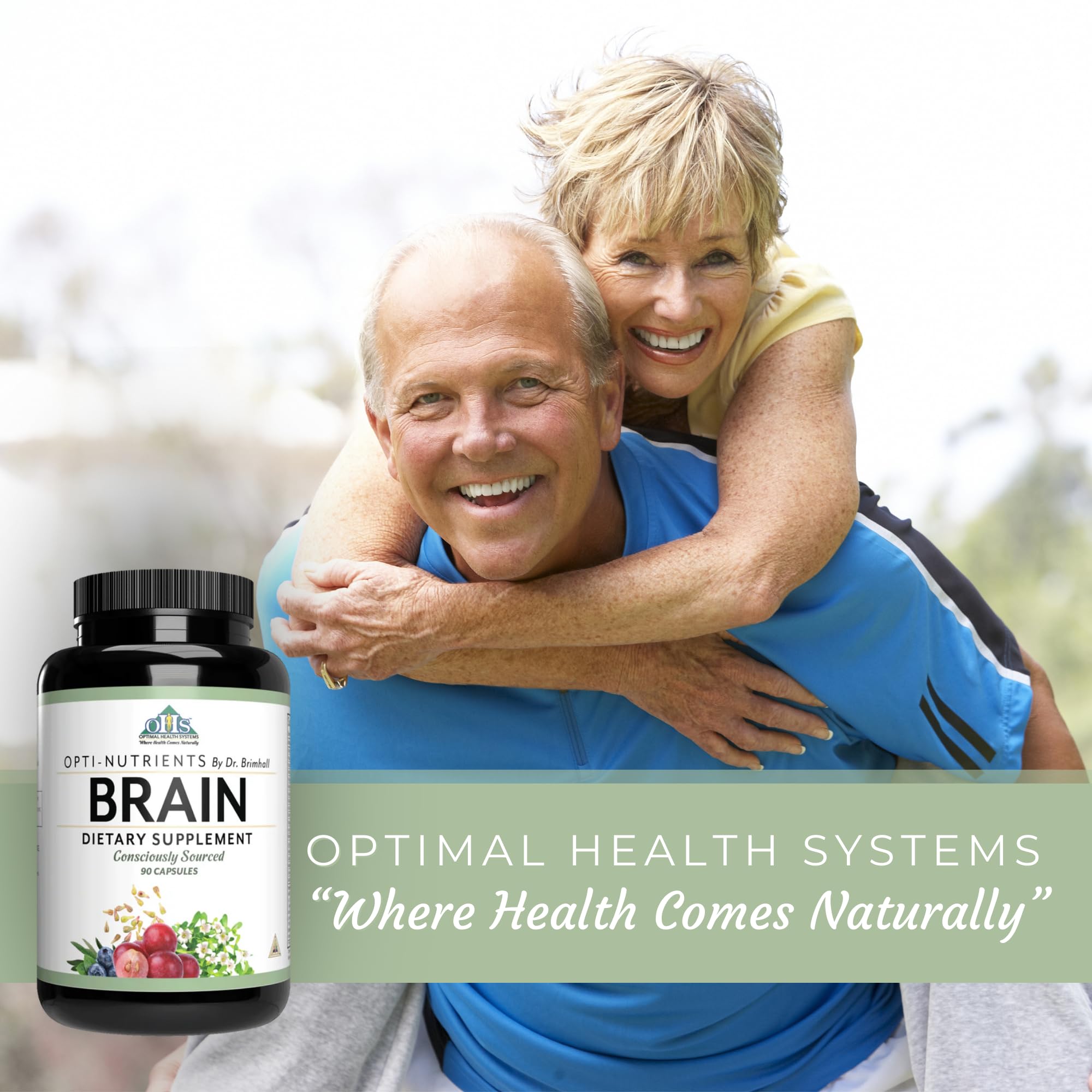 Optimal Health Systems Brain | Most Comprehensive Nootropic + Enzyme Delivery | 700 mg Scientific Neuroenhancment Blend | Boost Mood, Memory & Focus | 90 Capsules Optimal Health SystemsAu supplements