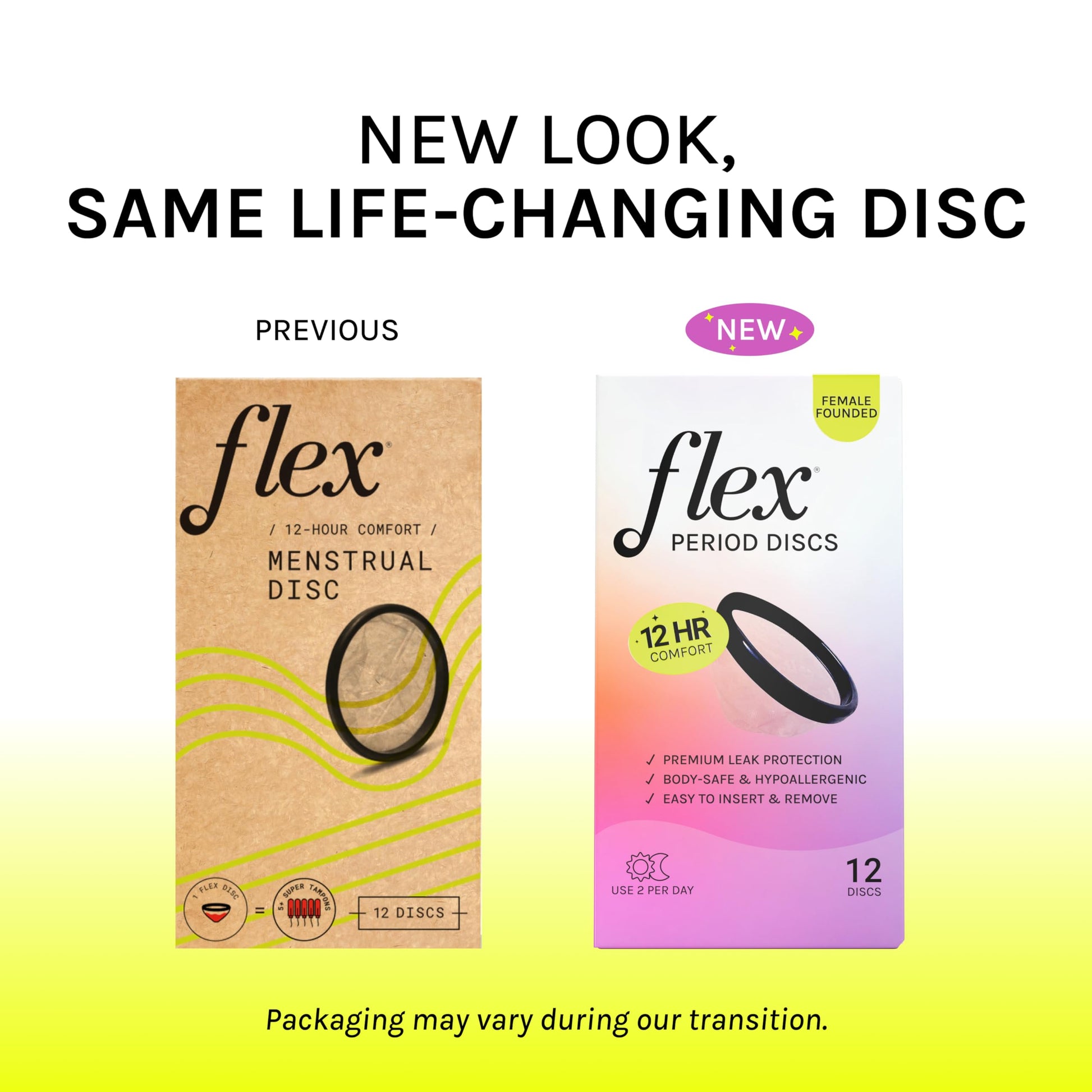 Flex Menstrual Discs | Disposable Period Discs | Reduce Cramps & Dryness | Beginner-Friendly Tampon Alternative | Capacity of 5 Super Tampons | Made in Canada | 12 Count FLEXAu supplements