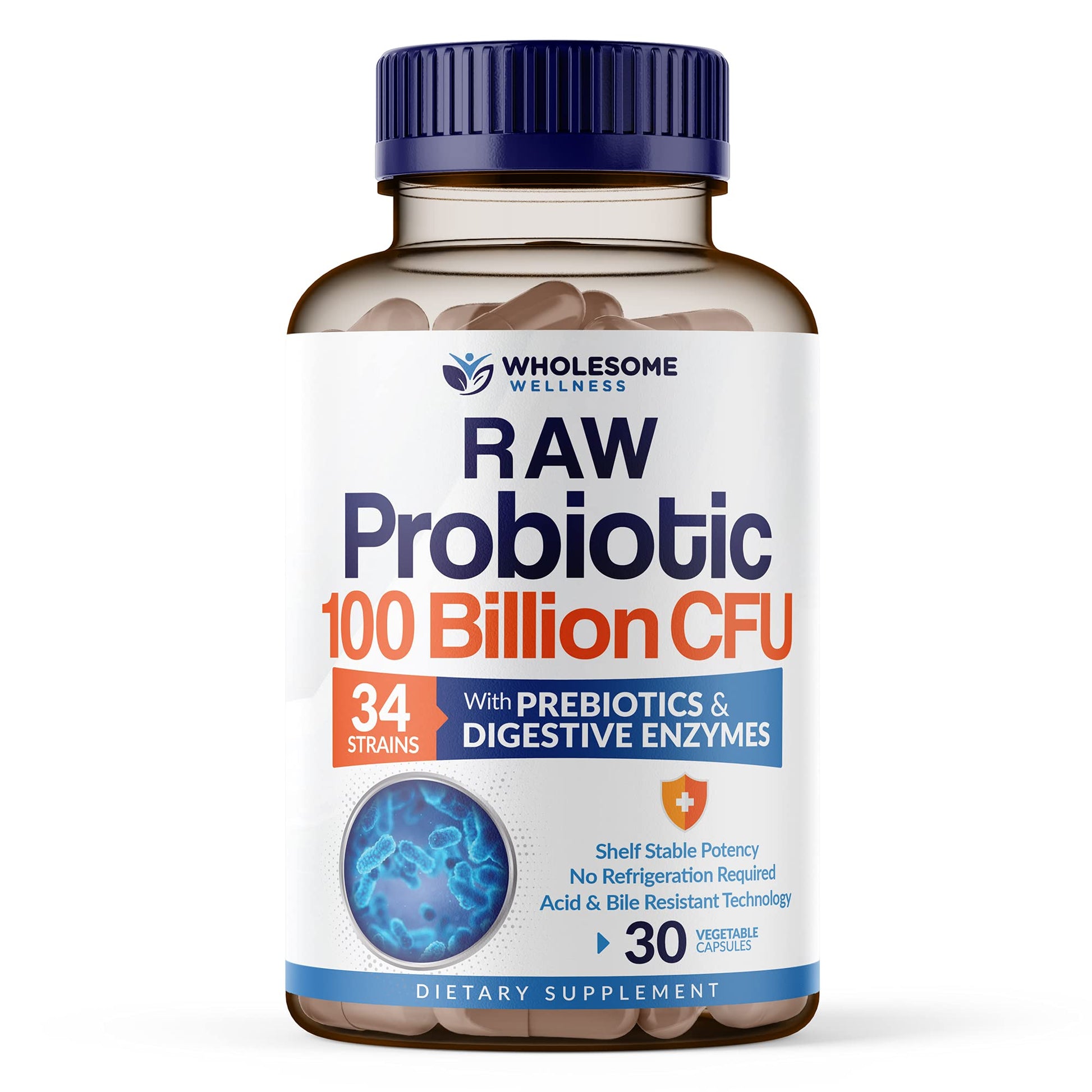 Organic Probiotics 100 Billion CFU, Dr Formulated Probiotics for Women, Probiotics Wholesome WellnessAu supplements
