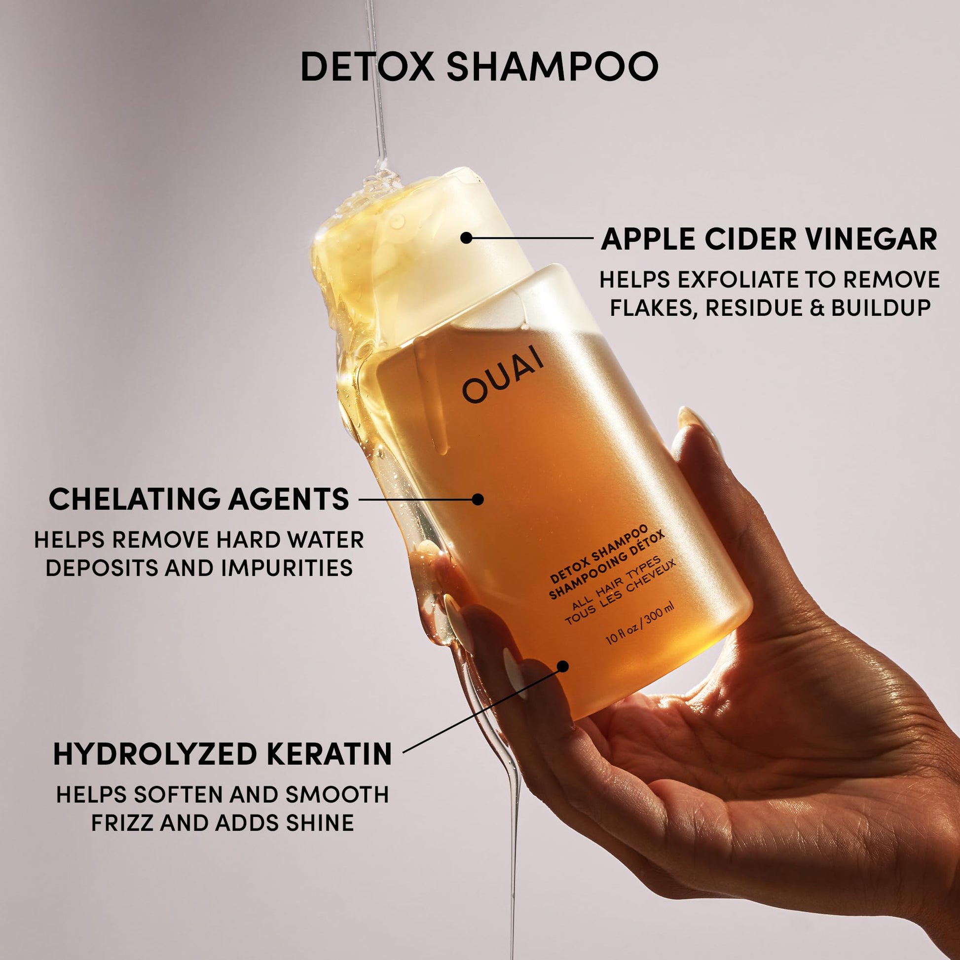 OUAI Hair Care Set - Clarifying Shampoo & Exfoliating Scalp Scrub - Deep Cleansing & Balancing - Hair Care Kit with Detox Shampoo & Travel Size Sugar Scrub for Scalp (2 Count) OUAIAu supplements