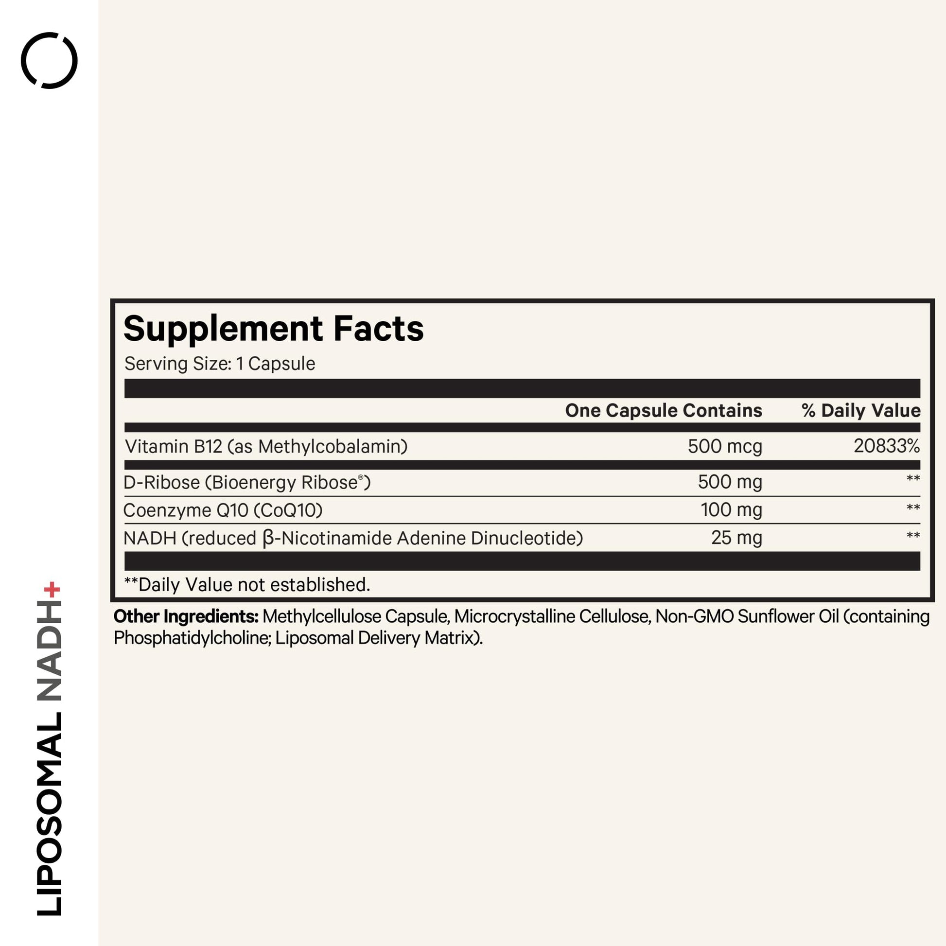 Codeage Liposomal NADH+ Supplement - NADH, Vitamin B12, D-Ribose as Bioenergy Ribose, CoQ10-2-Month Supply - Liposomal Delivery - β-Nicotinamide Adenine Dinucleotide Pills - Non-GMO - 60 Capsules CodeageAu supplements