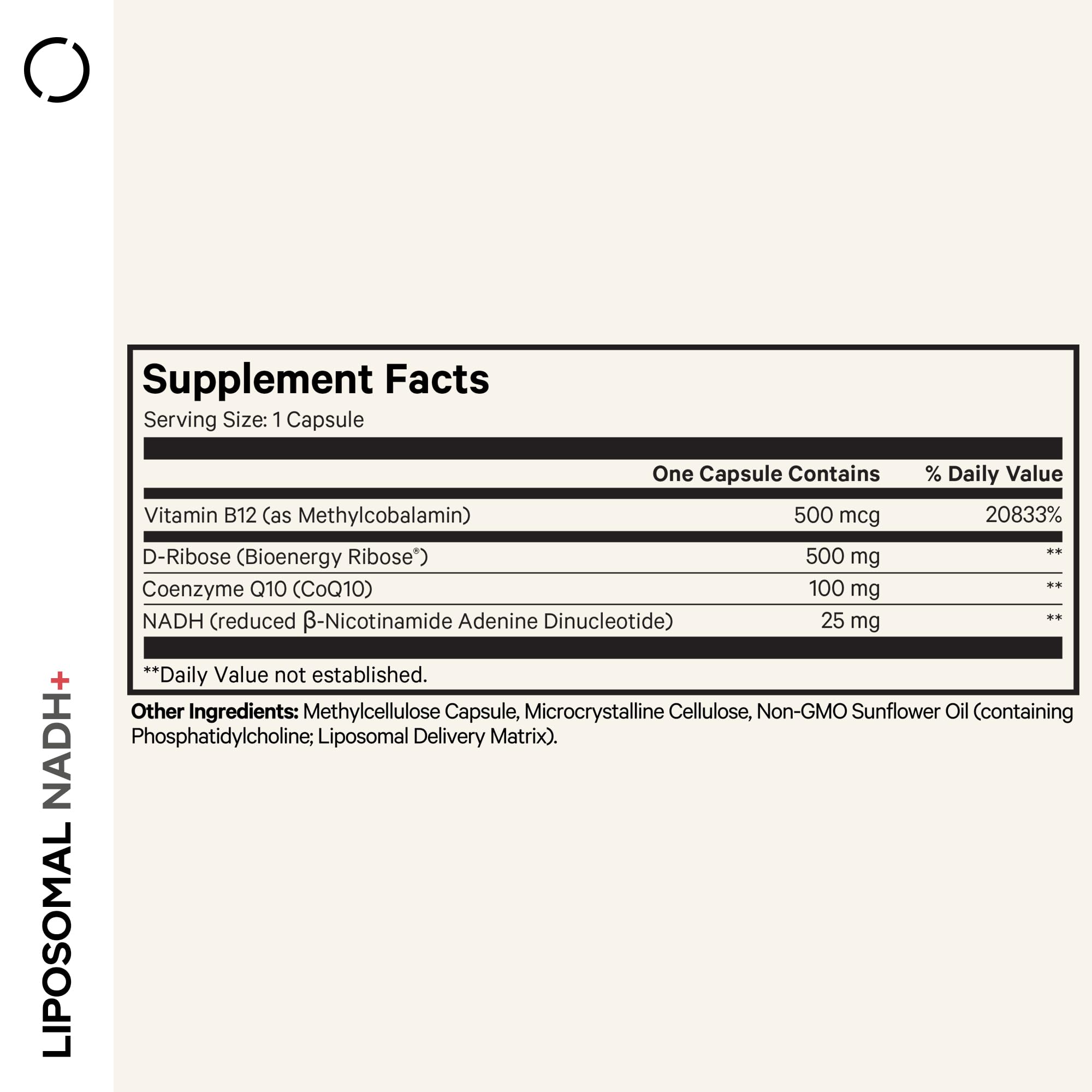 Codeage Liposomal NADH+ Supplement - NADH, Vitamin B12, D-Ribose as Bioenergy Ribose, CoQ10-2-Month Supply - Liposomal Delivery - β-Nicotinamide Adenine Dinucleotide Pills - Non-GMO - 60 Capsules CodeageAu supplements