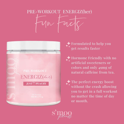 S'moo ENERGIZ(her) Pre Workout Supplement - Preworkout Energy Powder - 30 Servings S'mooUS supplements