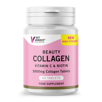 Vit Direct - Beauty Collagen Tablets (Plus Biotin) - 60 Tablets - Two Month Supply Vit DirectAu supplements