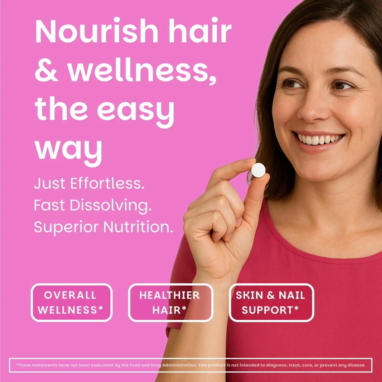 EZ Melts Women's Multi + Hair Growth - Daily Multivitamin for Women - Supports Healthy Energy Levels & Reduced Hair Shedding EZ MeltsAu supplements