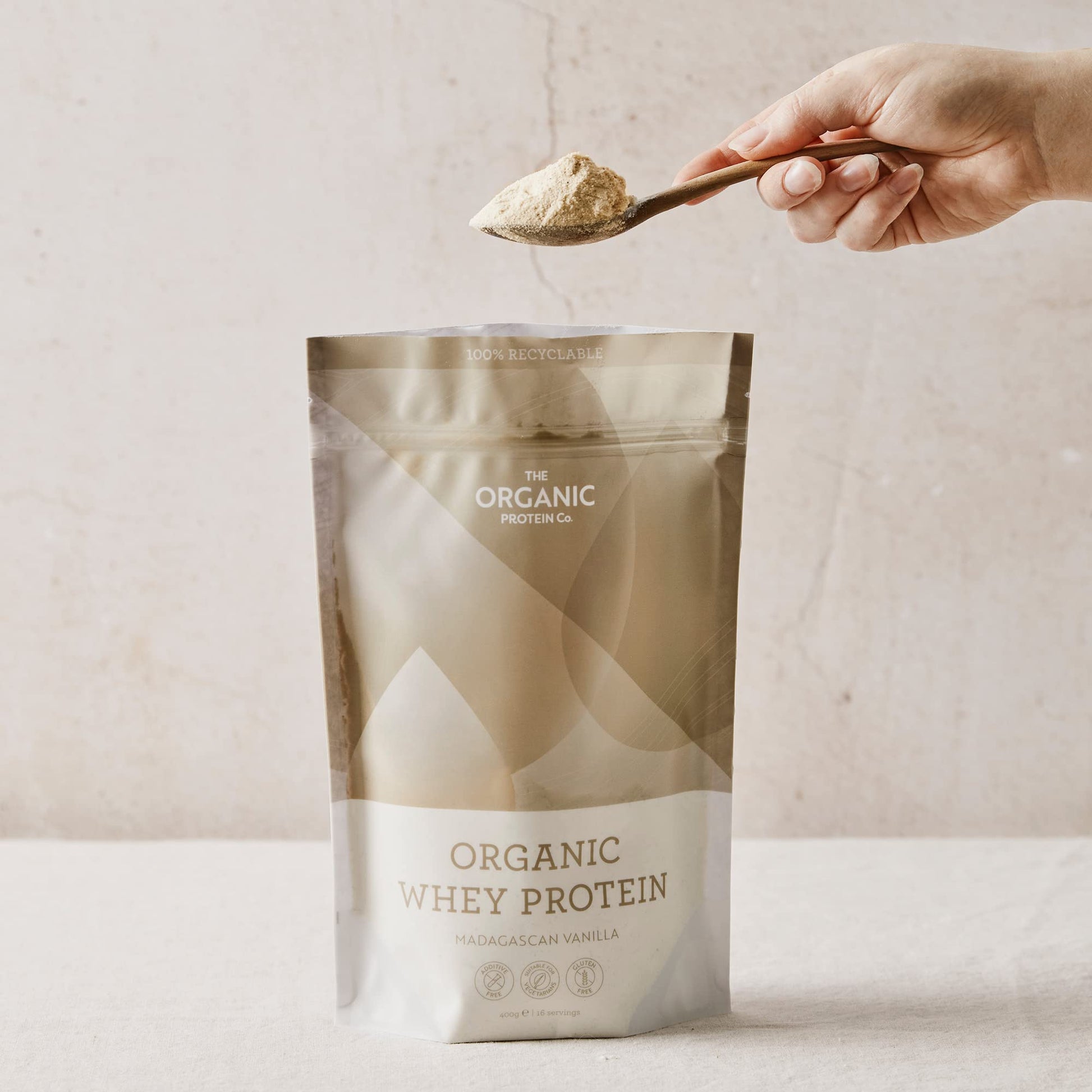 The Organic Protein Co. - Madagascan Vanilla Organic Whey Protein Powder The Organic Protein CompanyAu supplements