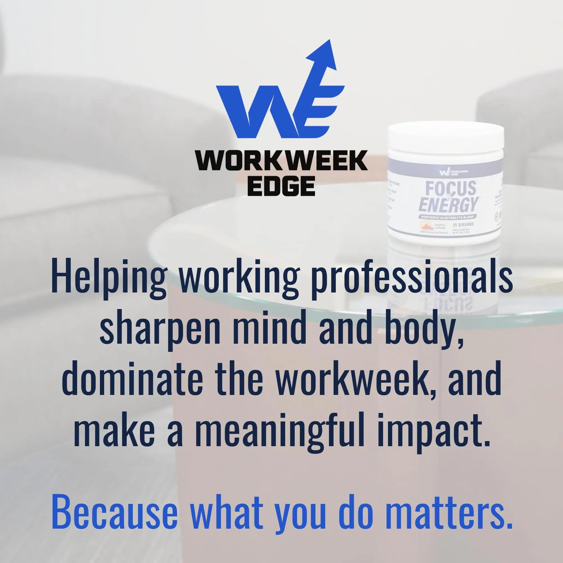 Workweek Edge Focus & Energy Drink Mix Powder – Zero Sugar, 100mg Caffeine + L-Theanine + L-Tyrosine Calm Nootropic Supplement for Steady Focus & Clean Energy – (25 Servings) Workweek Edgenz supplements
