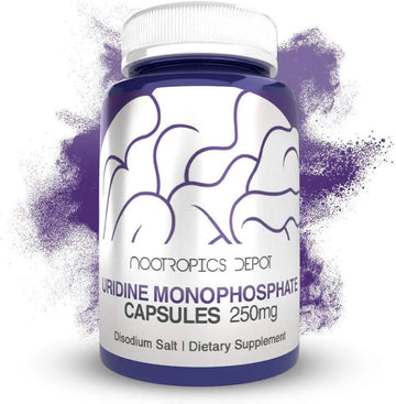 Nootropics Depot Uridine Monophosphate Capsules | Disodium Salt (60 Count) Cognitive Enhancer* | Nootropic | Choline Precursor Nootropics DepotAu supplements