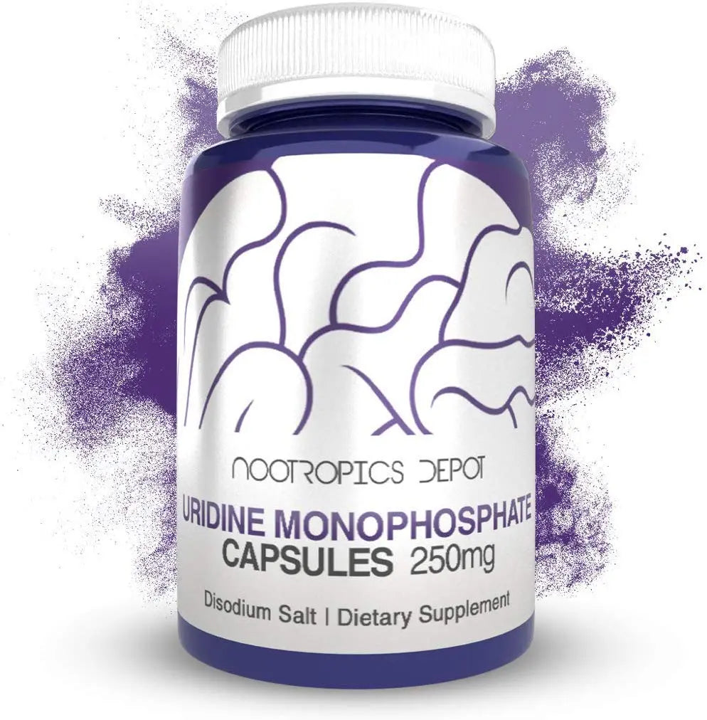 Nootropics Depot Uridine Monophosphate Capsules | Disodium Salt (60 Count) Cognitive Enhancer* | Nootropic | Choline Precursor Nootropics DepotAu supplements