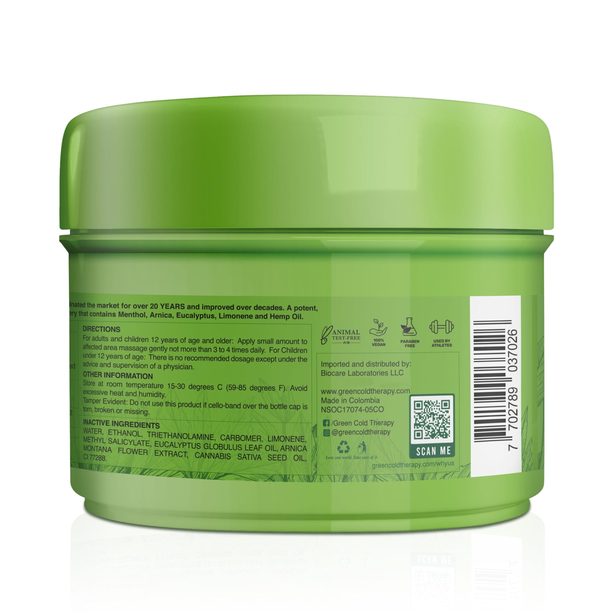 Ross D'Elen Green Menthol Gel - Large Size Single Pack ROSS D'ELENAu supplements