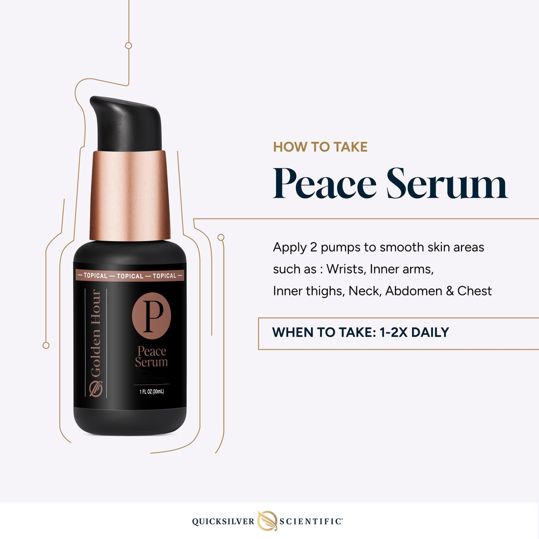 Quicksilver Scientific Peace Serum 1 fl oz (30ml) Quicksilver ScientificUS supplements