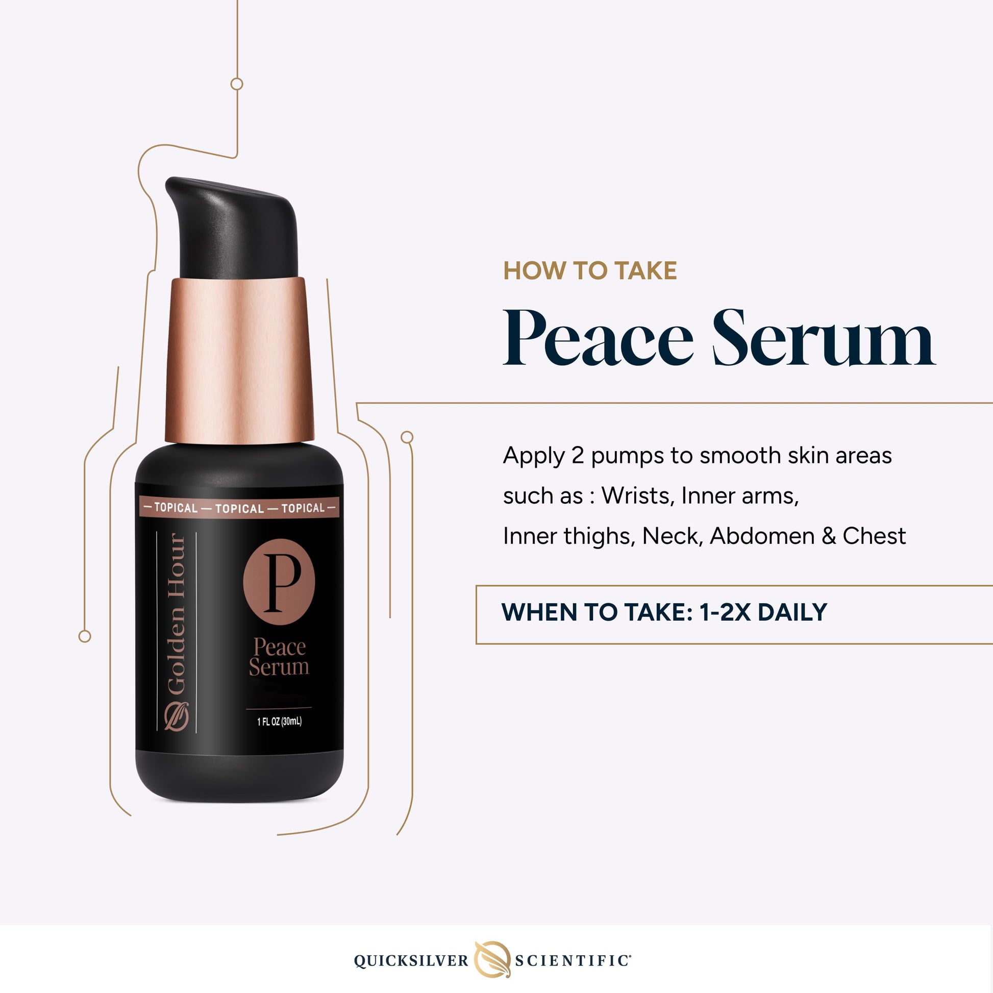 Quicksilver Scientific Peace Serum 1 fl oz (30ml) Quicksilver ScientificUS supplements
