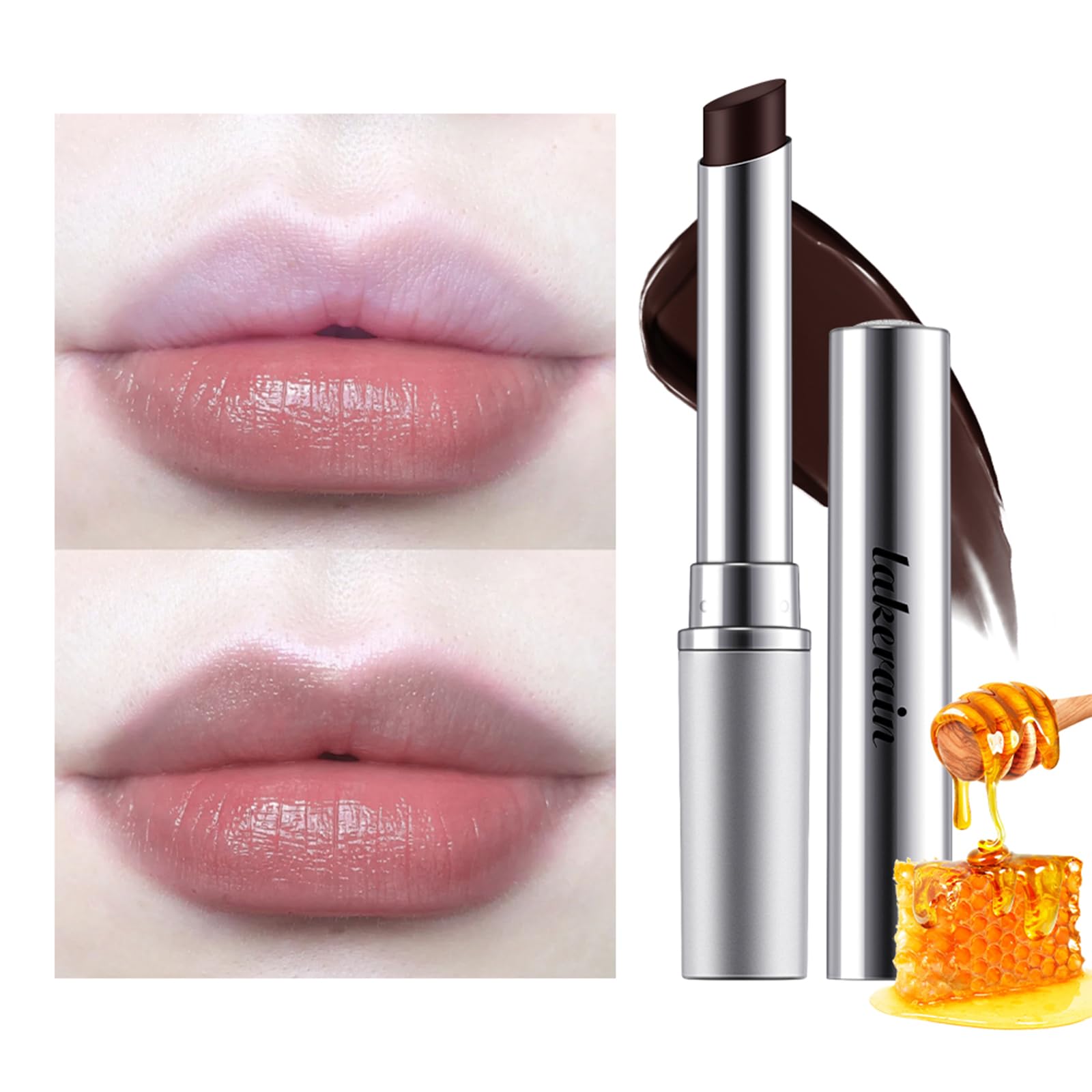 Honey Lipstick Tinted Lip Balm - Sheer Hydrating Lipstick for All Skin Tones - Moisturizing Lip Color, Nourishing Lip Balm with a Hint of Natural Black Cherry Tint BAISEN DIARYAu supplements