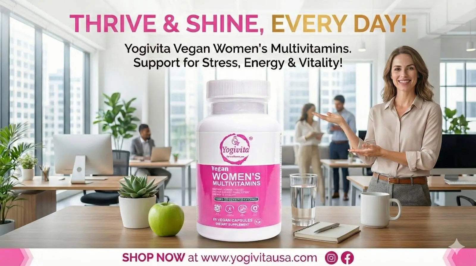 Yogivita Women’s Multivitamin – Wellness, Energy & Immune Support – Vegan, Gluten-Free, 60 Capsules YogivitaAu supplements