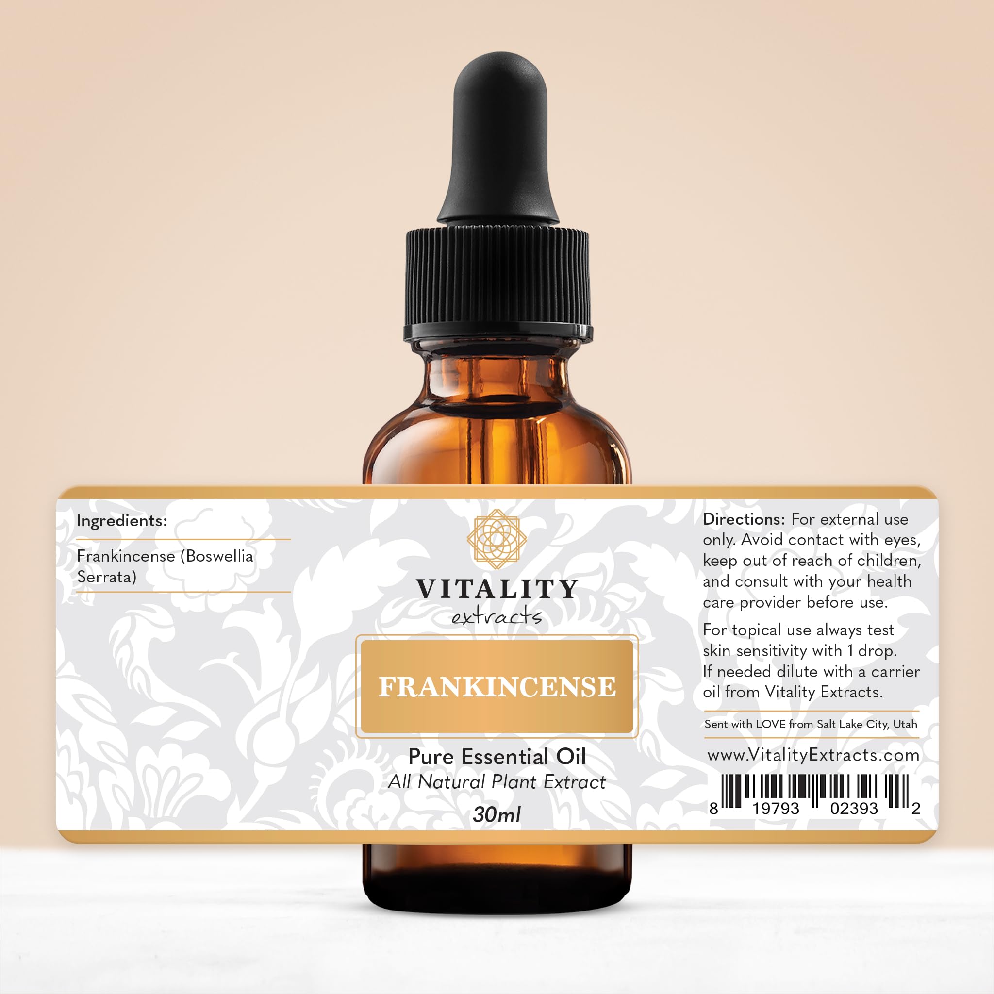Vitality Extracts Frankincense Essential Oil - 30ml, Boswellia Serrata, Aromatherapy, Skin Care Vitality ExtractsAu supplements