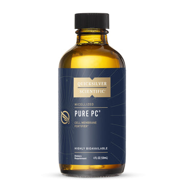Quicksilver Scientific Micellized Pure PC - Phosphatidylcholine Liquid Supplement to Support Cellular & Liver Health - Superior Liposomal Absorption - Non-GMO Supportive Brain Supplement (4oz /120ml) Quicksilver ScientificUS supplements