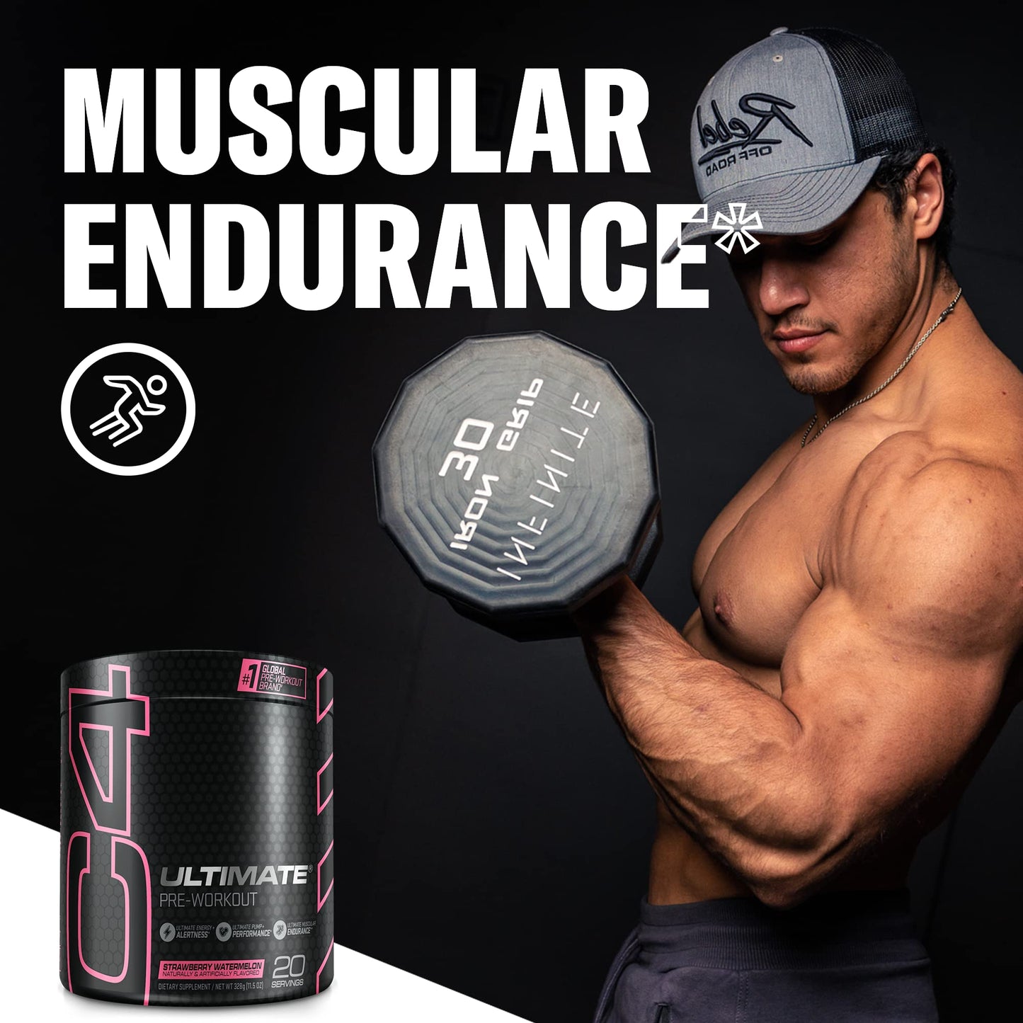 Cellucor C4 Ultimate Pre Workout Powder Strawberry Watermelon - Sugar Free CellucorUS supplements