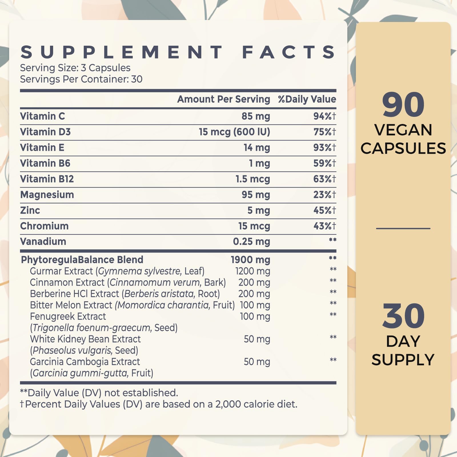 Sundhedsliv 16 in 1 Blxxd Sugr Effective Gymnema Sylvestre Supplement 2100MG | with Berberine, Cinnamon, Bitter Melon | Vitamins, Magnesium & Chromium | 90 Vegan Capsules SundhedslivAu supplements