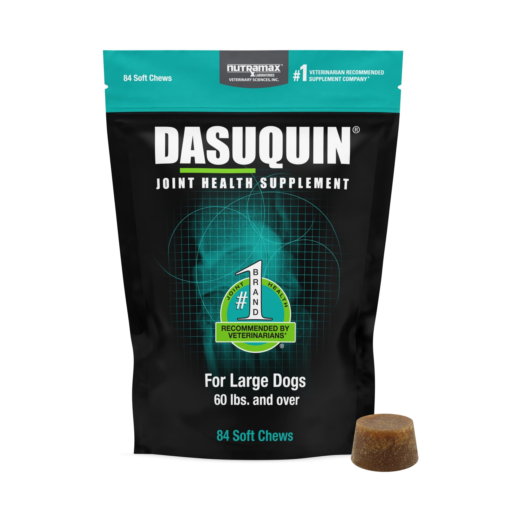 Nutramax Dasuquin for Large Dogs, Joint Health Supplement, Contains Glucosamine for Dogs, Plus Chondroitin, ASU and More, Supports Healthy Joints, Soft Chews, 84 Count Nutramax LaboratoriesAu supplements