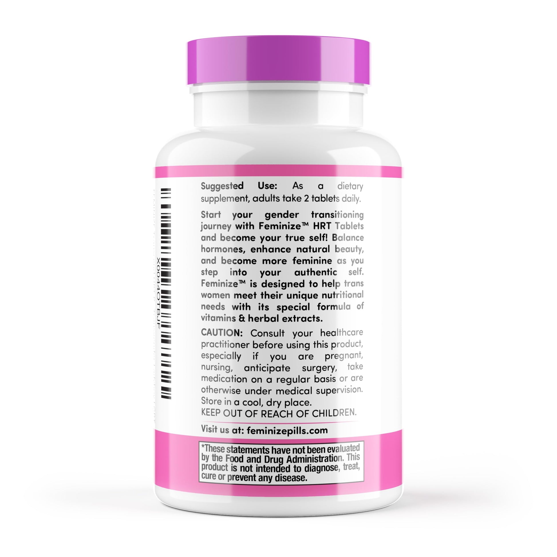 FEMINIZE Transcend HRT Pills for Estrogen - Potent HRT Estrogen Complex - Big Breats Soft Skin Feminizer FEMINIZEAu supplements