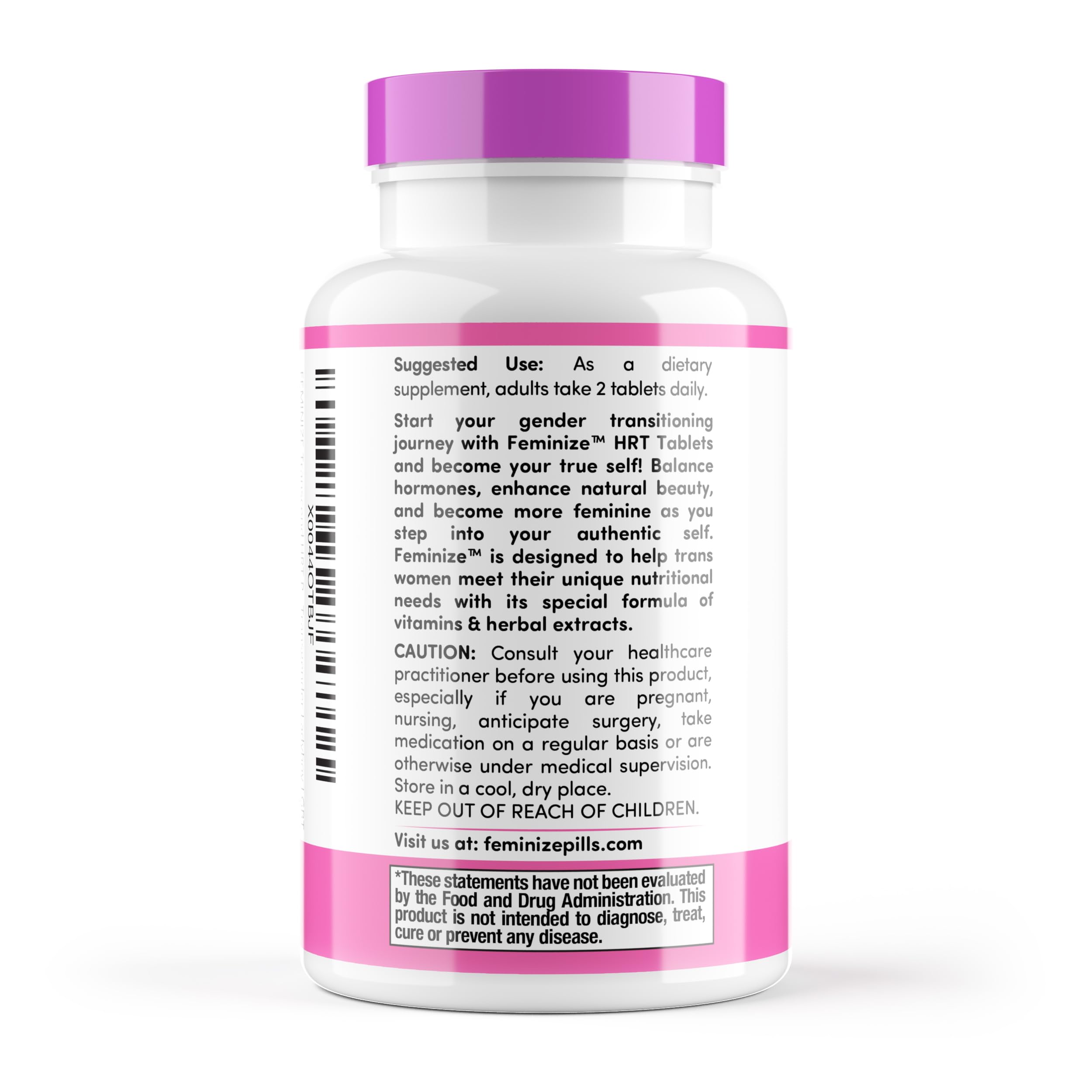FEMINIZE Transcend HRT Pills for Estrogen - Potent HRT Estrogen Complex - Big Breats Soft Skin Feminizer FEMINIZEAu supplements