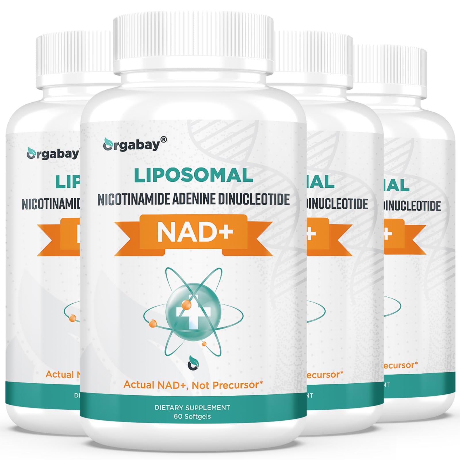 Orgabay Liposomal NAD+ Supplement 500 mg, High Absorption, Boost NAD+ with TMG 250 mg, Actual NAD Plus More Efficient Than Nicotinamide Riboside, Support Cellular Energy, Healthy Aging | 240 Softgels OrgabayAu supplements