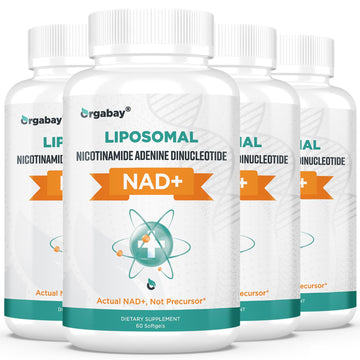 Orgabay Liposomal NAD+ Supplement 500 mg, High Absorption, Boost NAD+ with TMG 250 mg, Actual NAD Plus More Efficient Than Nicotinamide Riboside, Support Cellular Energy, Healthy Aging | 240 Softgels OrgabayAu supplements