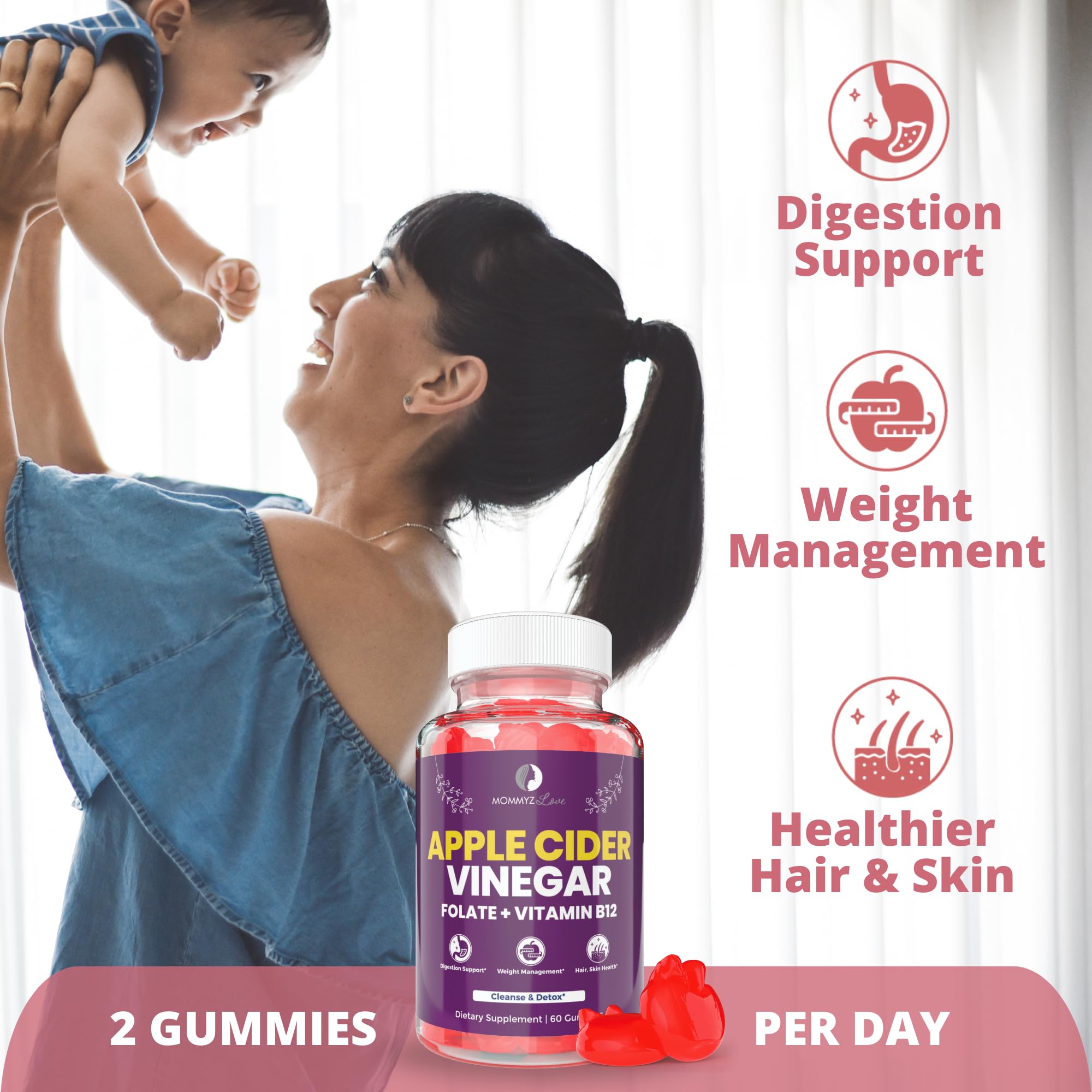 Probiotics for Vaginal Probiotics for Vaginal Odor Control, Balanced PH Levels Plus Apple Cider Vinegar Gummies Mommyz LoveAu supplements
