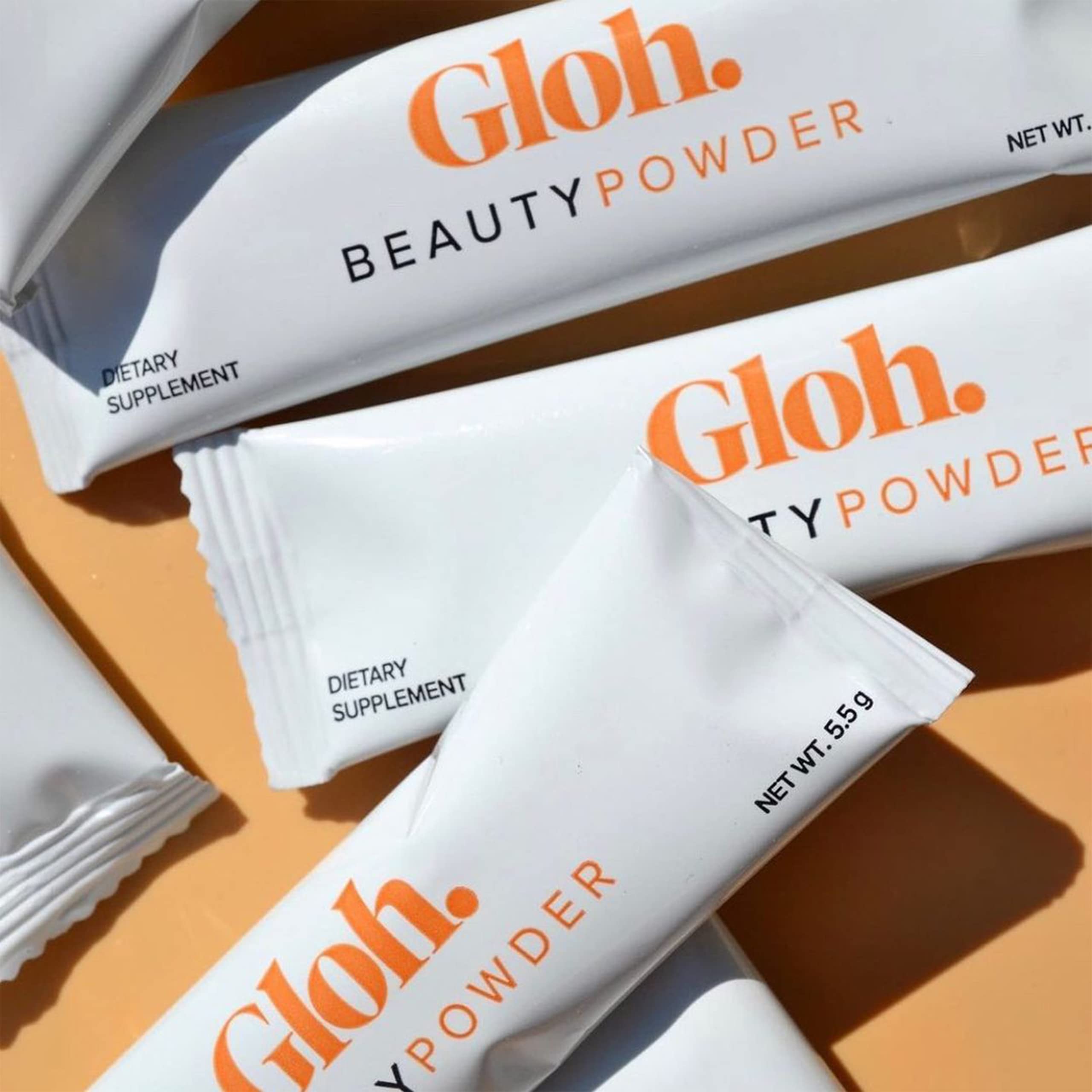 Gloh. Marine Collagen Powder for Women - Peach Flavor Collagen Supplements for Women with Hyaluronic Acid, Vitamin A, B2, B6 Gloh.Au supplements