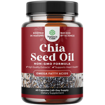 Chia Seed Oil Supplement for Weight Loss and Energy Natural Superfood Protein Metabolis Natures CraftUS supplements