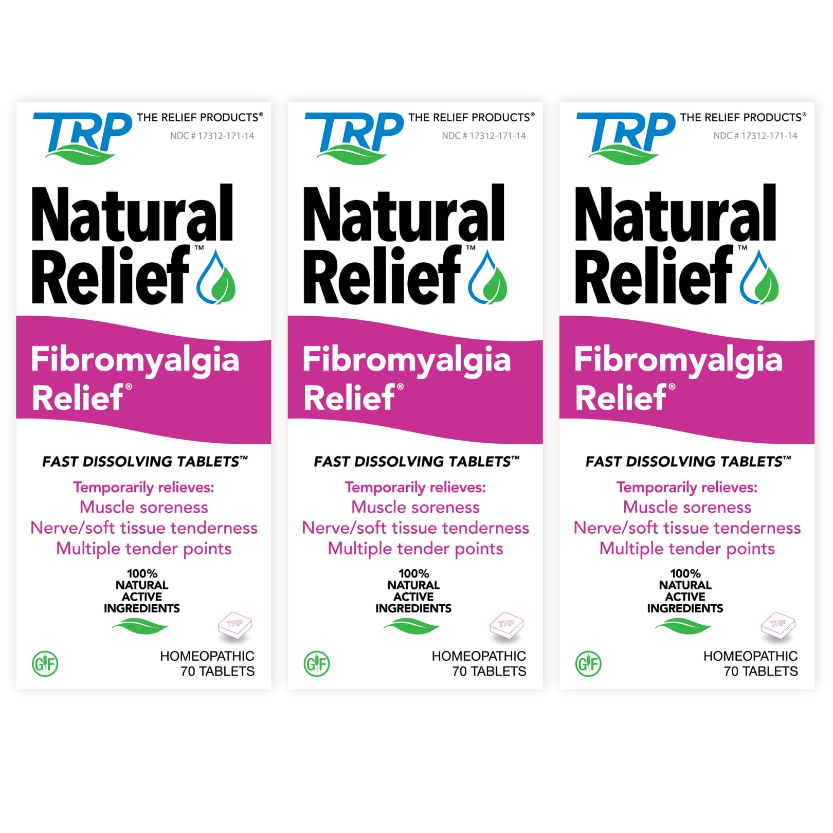Fibromyalgia Relief for Temporary Relief of Muscle Soreness Discomfort Tenderness Difficulty Moving Joint Pain (3 Pack) TRP THE RELIEF PRODUCTSAu supplements