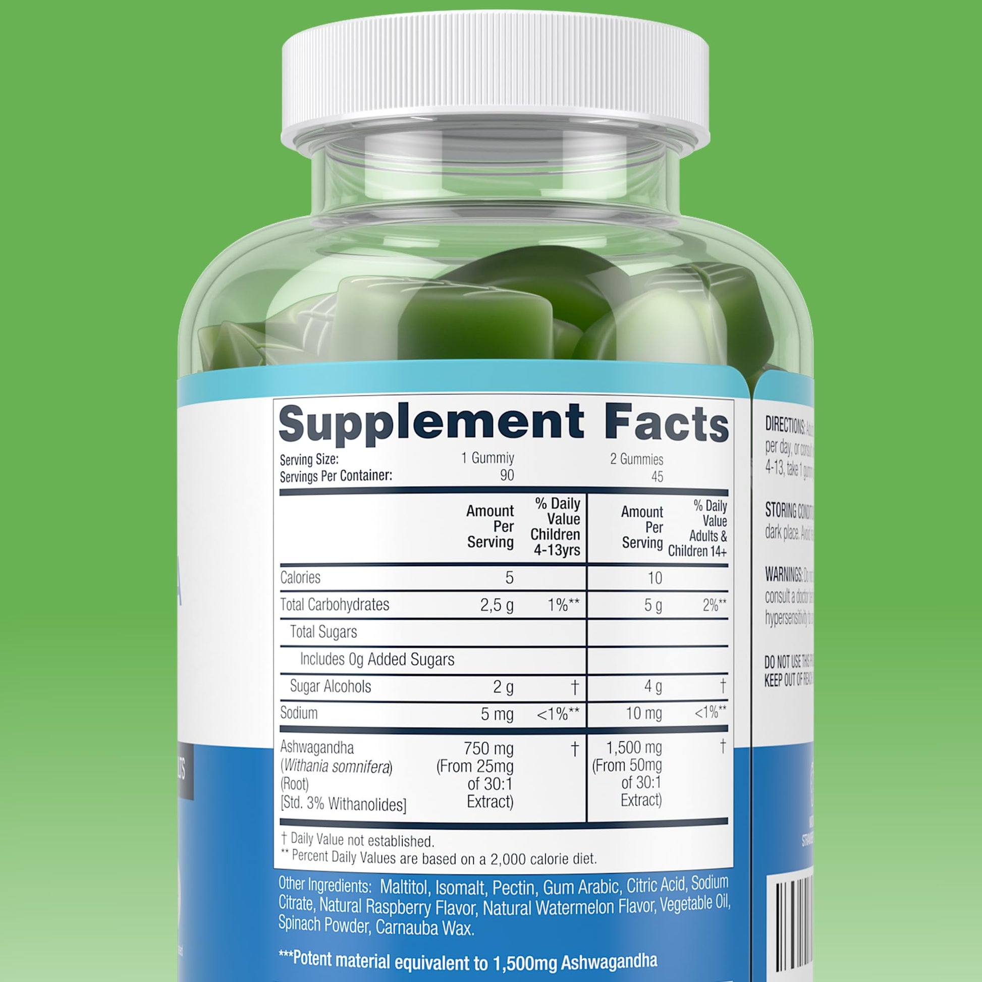 Sugar-Free Ashwagandha Gummies for Stress, Sleep & Mood Support - High-Potency 30:1 Ashwagandha Supplement Extract - Vegan Adaptogen Supplement for Women & Men, Natural Flavor, Plant-Based, 90 Gummies Purify LifeAu supplements