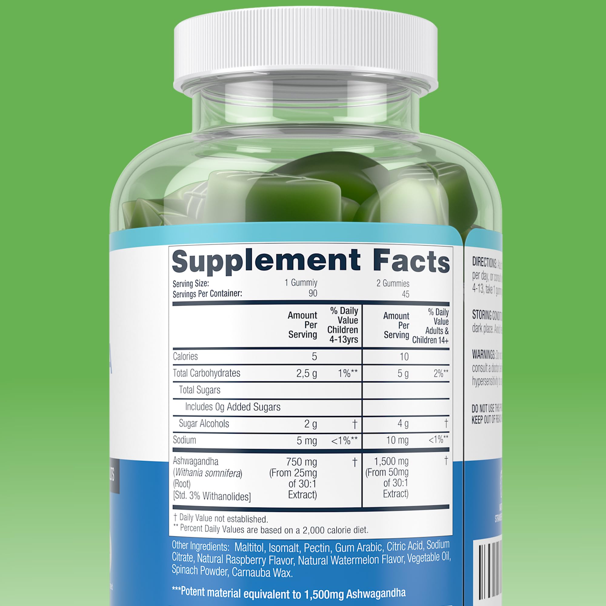 Sugar-Free Ashwagandha Gummies for Stress, Sleep & Mood Support - High-Potency 30:1 Ashwagandha Supplement Extract - Vegan Adaptogen Supplement for Women & Men, Natural Flavor, Plant-Based, 90 Gummies Purify LifeAu supplements