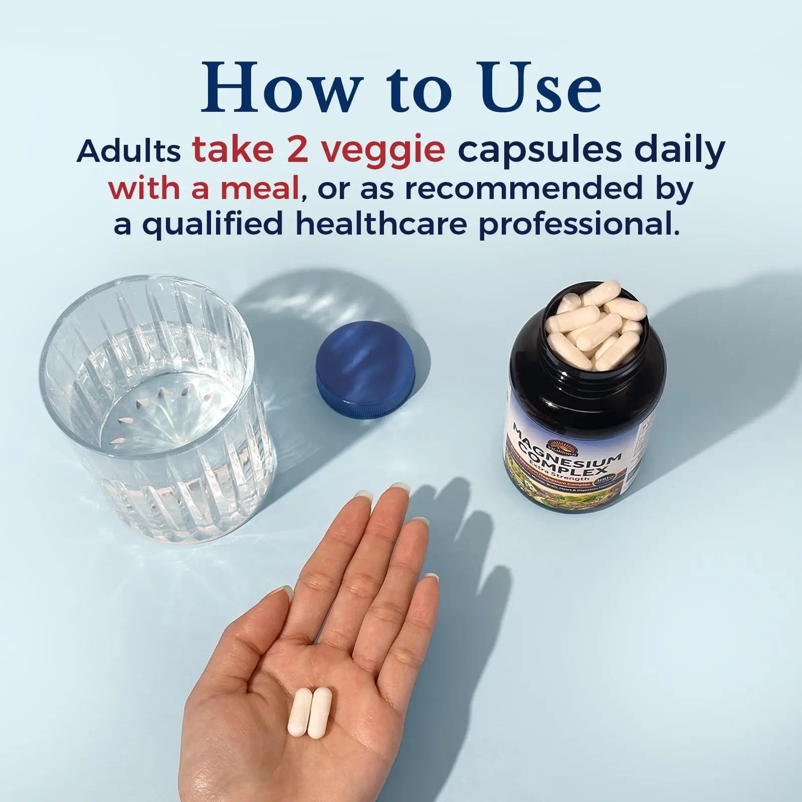 Vitalitown Magnesium Complex Supplement | 300mg Elemental Mag | Magnesium Citrate Glycinate Taurate Malate | Non-GMO, No Gluten, 90 Vegan Magnesio Capsules for Bone Brain Heart Vitalitownnz supplements