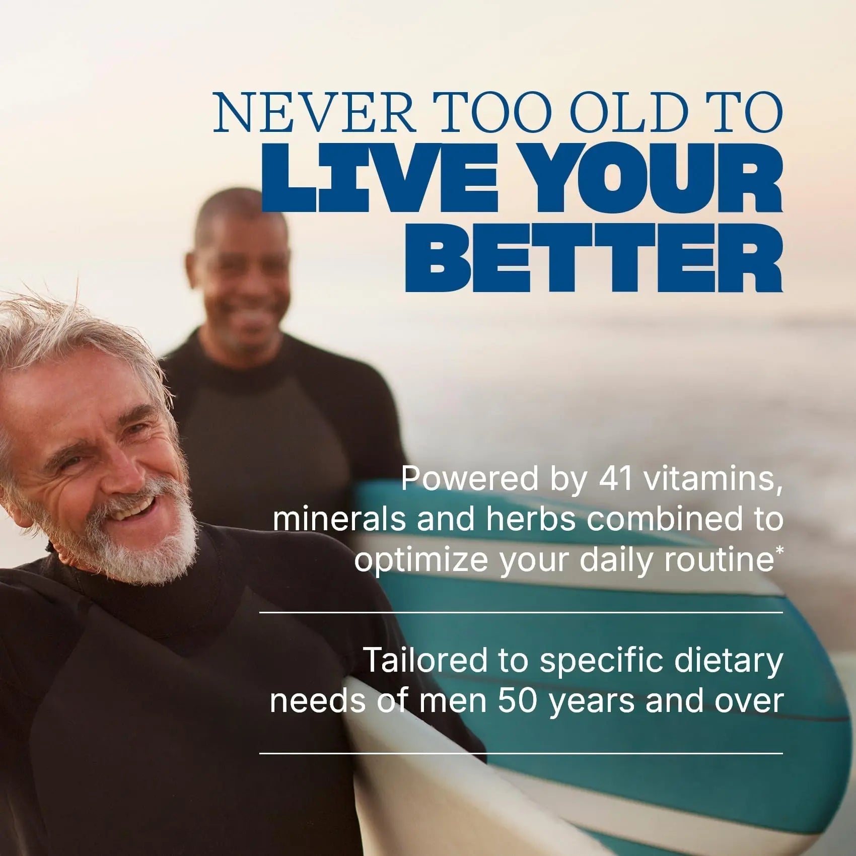 Swisse Daily Multivitamin for Men 50 and Over | 39 Vitamins, Antioxidants and Minerals + Adaptogens | Energy & Immune Support | SwisseAu supplements