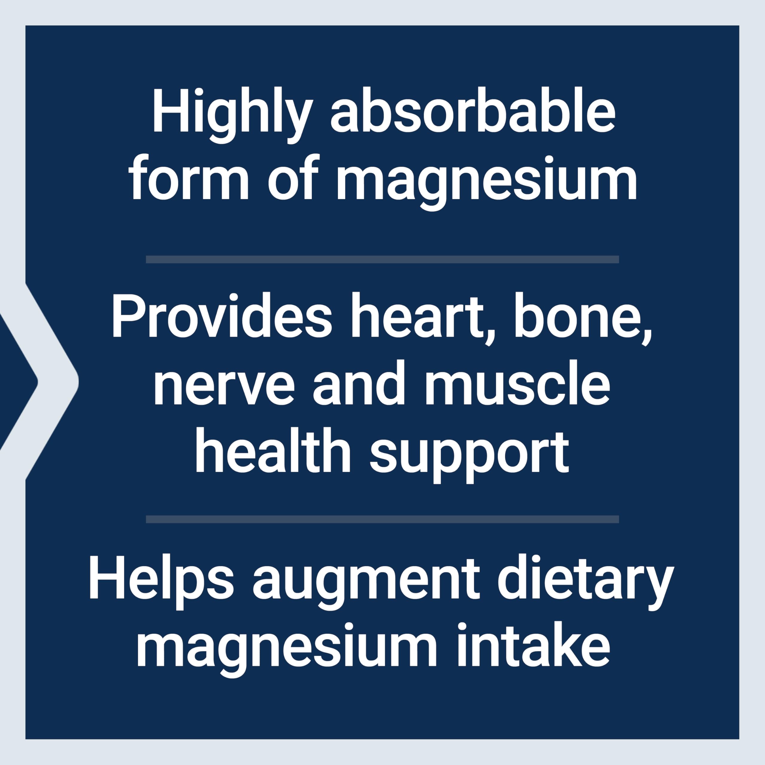 Life Extension Magnesium Glycinate, Heart Health, Bone Health, Nerve and Muscle Support, Highly absorbable, Gluten-Free, Non-GMO