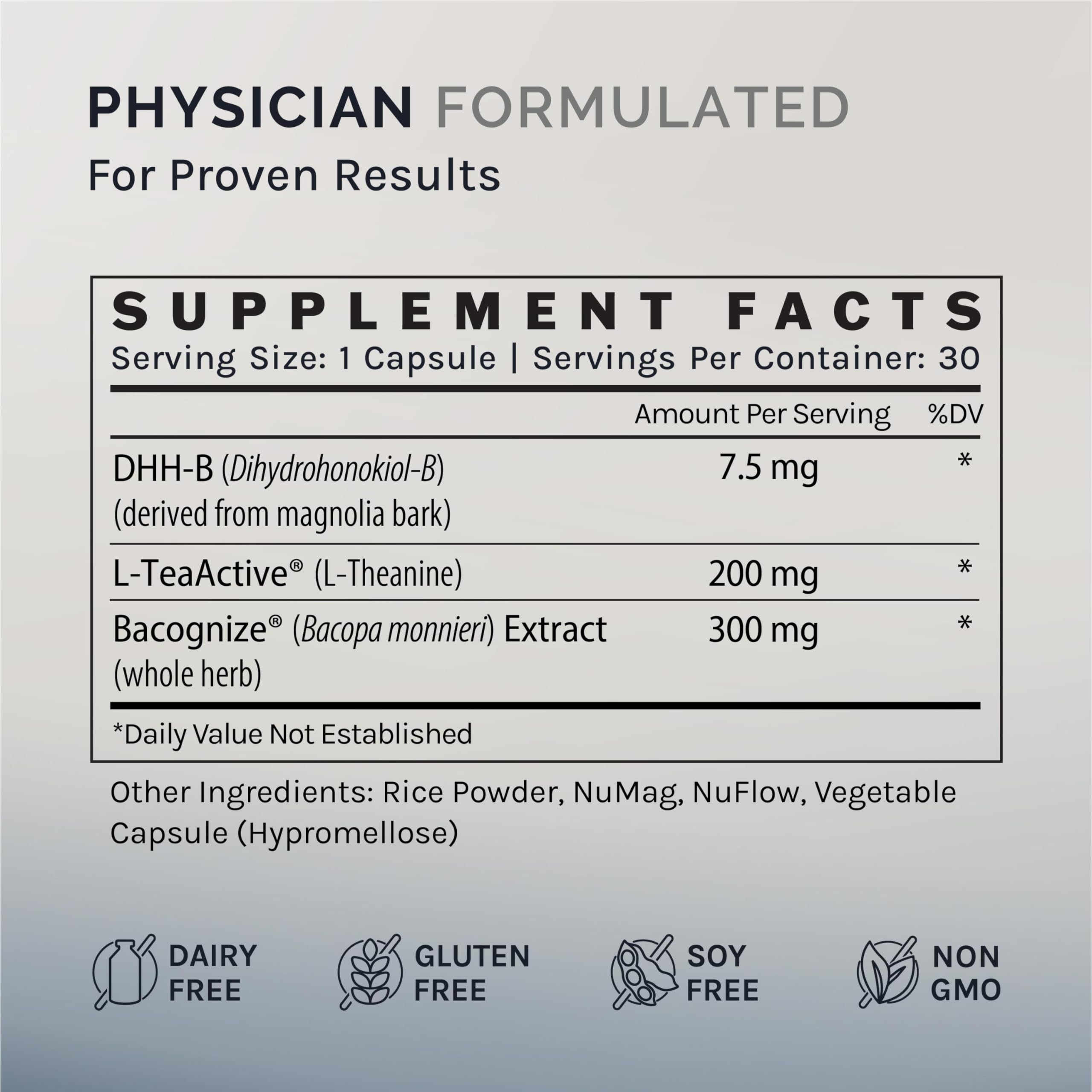 InfiniWell Calm - Mood & Cognitive Support Supplement for Adults with L-Theanine, Bacopa monnieri & DHH-B - Supports Relaxation, Focus & Mental Clarity (30 Capsules) InfiniWellAu supplements